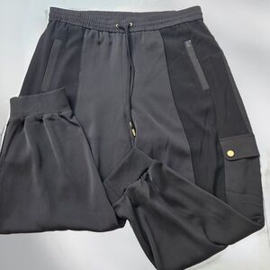 ME+EM‎ Black Cargo Jogger Pants Size 16 NWT Luxury